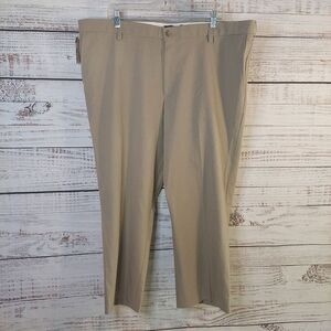 Mens Dockers Pro Style Khaki Flat Front D2 Straight Pants Size 42x30 NWT